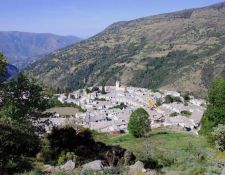 Blick auf das Dorf Poqueira
