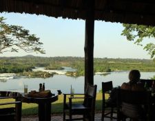 Blick vom Restaurant The Haven River Lodge