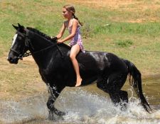 erfrischendes Bad im See